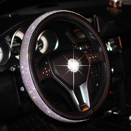SWAROVSKI CRYSTAL STEERING WHEEL COVER